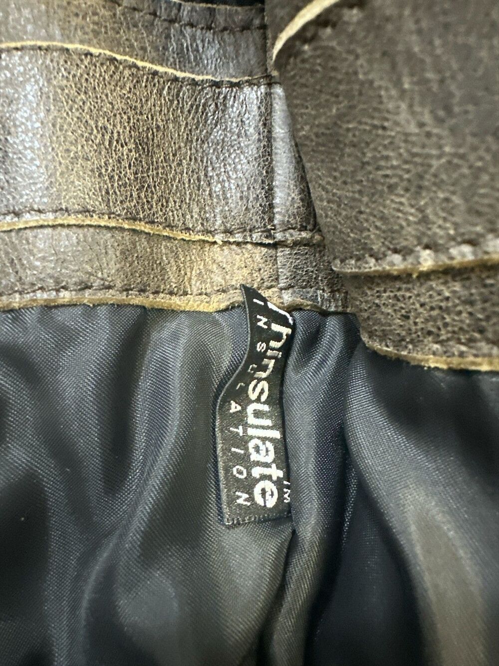 LL Bean Goatskin Leather A-2 Style Bomber Flight Vintage Jacket M - Picture 13 of 16
